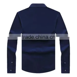 Mens Long Sleeve Hign Design Class Fashion Cotton Polo t Shirt thumbnail-2