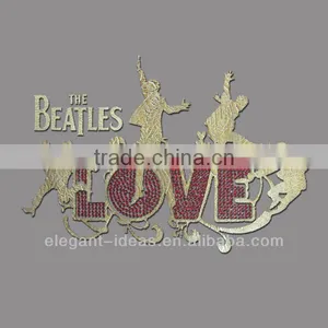 LOVE Music Transfer Motif With Foil and Studs T-shirt Heat Transfer thumbnail-1