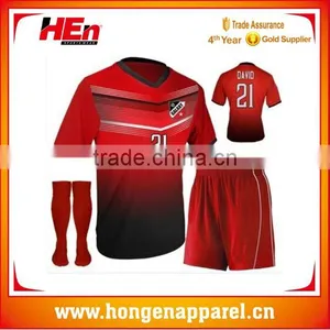 Hongen Apparel Custom Soccer Uniform Soccer Kits With Socks thumbnail-1