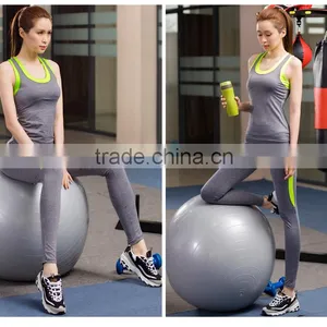 2016 Summer Nylon Blend Spandex Yoga Active Fitness Wear Set for Women, Sexy Sport Clothing Set thumbnail-1