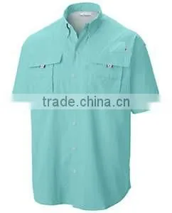 Wholesale Fishing Shirts Short Sleeve Fishing Shirts Fishing Wear Sunscreen Suits Quick Dry Fishing Shirts UV Protect thumbnail-1