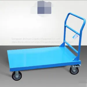 Warehouse Trolly Flatbed Transportation Steel Cart Distribution thumbnail-1