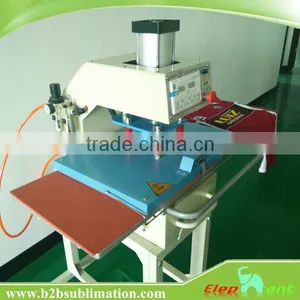 T-shirt Sublimation Printing Machine With Large Size Working Table/ Pneumatic Double Stations Heat Press Machine for Textile thumbnail-1