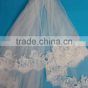 Wedding Veil Long Cathedral Bridal Veil Muslim Wedding Veil thumbnail-1