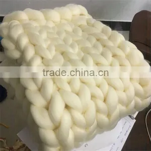 Fashion Simplicity Style Woolen Blanket Super Soft Coarse Wool Air-conditioning Blanket for Sofa Nap Blanket thumbnail-1