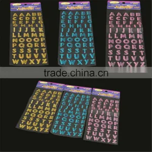 Alphabet Letter Glitter Crystal Stickers Self Adhesive DIY Decor Scrapbooking thumbnail-3