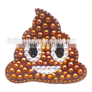 Rainbow Poop Rhinestone Sticker Laser Printing Back Sticker Decorative Gift Box/Phone/Notebook thumbnail-2