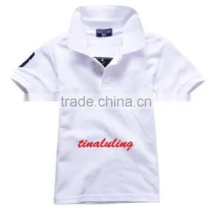 2015 Brand New Summer Boys and Girls Net Cotton Polo t Shirts Sport Plain T-shirts Wholesale t Shirts for Kids thumbnail-2