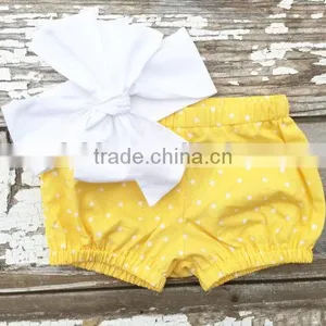 New Born Baby Clothes Wholesale Little Girl Summer Clothing Bloomer Set thumbnail-1