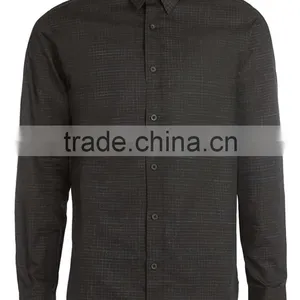 Cotton Hemp Blend Wholesale Plaid Shirts for Man thumbnail-4