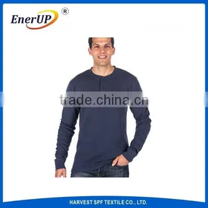 Men's Flame Resistant Lenzing fr Modal Underwear Men's Henley Shirt thumbnail-1