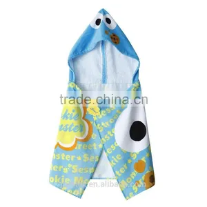 Lovely Design Microfiber Hooded Poncho Towel for Kids thumbnail-1