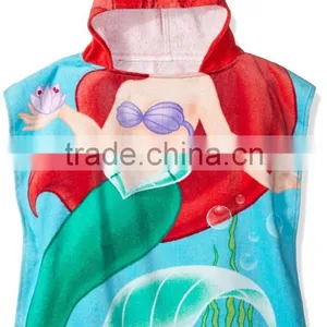 Microfiber Hooded Poncho Towel Forkids thumbnail-1