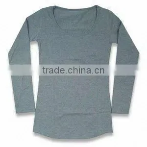 Men's Long Sleeves T-shirt, Made of 100% Cotton, Available in Single Color thumbnail-1