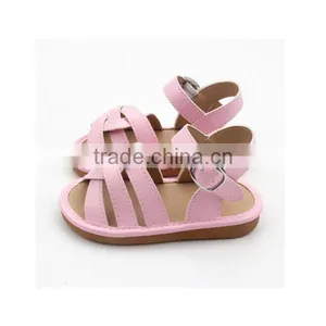 Mix 3 Colors Shoes Wholesale Genuine Leather Baby Gladiator Sandals thumbnail-3