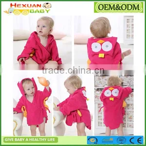 Hooded Animal Bathrobe Cartoon Baby Towel Character 02 thumbnail-3