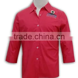 Woman Middle Blouses Tatting Decent Shirt Workwear Breathful Women Uniform Shirt thumbnail-2