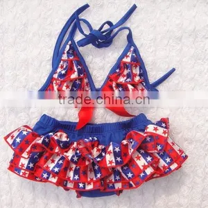 Fashion Sweet Two Piece 3-7 Years Old Kids Swimwear Baby Girls Swimwears thumbnail-4