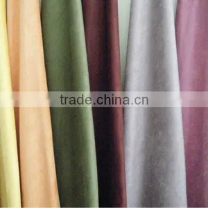 100%POLYESTER SUEDE 75Dx225D,57/58"FOR CLOTHES, SOFA AND CAR SEAT thumbnail-1