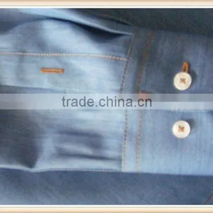 2016 CUSTOM Men Elephant Embroidered Denim Shirts thumbnail-5