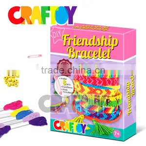 Friendship Bracelet Colorful Embroidery Thread Set Diy Toy thumbnail-1