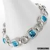 Sell DY Sterling Silver Bracelet With Gem thumbnail-1
