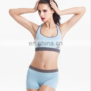 Top Quality Wholesale Seamless Hot Sexy Custom Women Sports Bra+Brief thumbnail-3