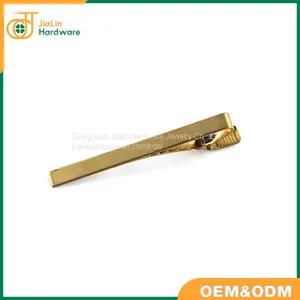 Mens Fashion Brass Simple Necktie Tie Bar Clip thumbnail-4