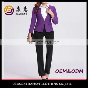 Two Colour Plus Size Fashion Business Women Formal Suit thumbnail-1