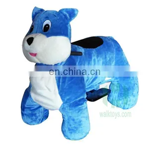Coin Operated Rides Electrical Animal Toy Car Plush Animal Electric Scooter Stuffed Dog Rider For Shopping Mall Indoor Amusement thumbnail-6