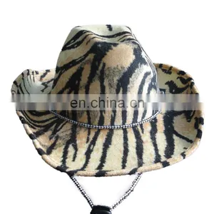 MCH-2094 Party Carnival Cheap Adult Stripes Floppy Hat Wide Brim Fedora Hat thumbnail-1
