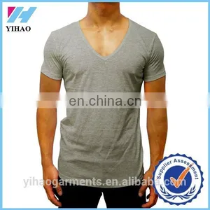 Dongguan Yihao Wholesale Blank White t Shirt Gym Fitness Wear Plain t Shirts thumbnail-1