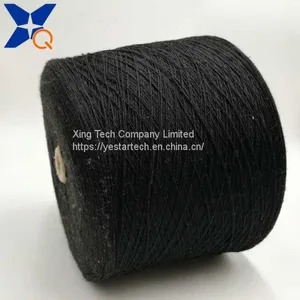 Thicker Black Thread Nm13/1ply 30% Carbon Inside Fiber Blended 70% Black Bulky Acrylic Fiber Woolen Spinning for Winter Gloves-XTAA024 thumbnail-1