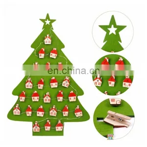 High Quality Eco Friendly Christmas Felt Shapes With Ornament Set for Kids thumbnail-6