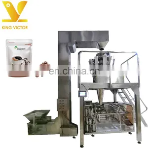 Kingvictor Standup Packing Machine Packing Machine Price Coffee Beans VFFS Zipper Zip-lock Standup Bag Packing Machine thumbnail-1