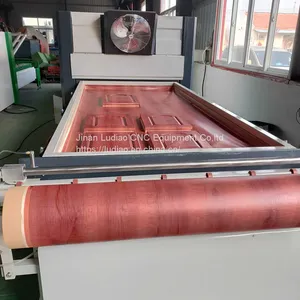 PVC Film Vacuum Membrane Laminating Press Machine for MDF Door Cabinet PVC Foil Vacuum Hot Press Machine thumbnail-1
