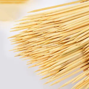 Bamboo Long Skewer 10 Inch BBQ Stick Round Camping Skewers thumbnail-3