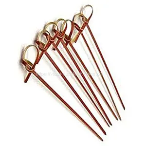 Pack of 100 Bamboo Knot Skewer 4inch-Bamboo Knot 4inch-Bamboo Knot Picks thumbnail-1