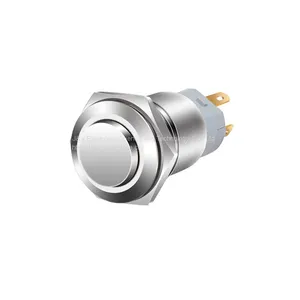 J&V IP67 Waterproof and Dustproof Metal Button Switch 16MM thumbnail-1