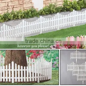 Plastic Flexible Resin Picket Fence Garden Border thumbnail-1