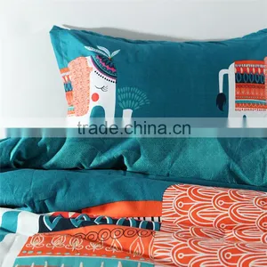 2015 New Arrival Animal Pattern 3d Bedding Set Children Cartoon 3d Sheet Sets Elephant Printed Bed Sheet Sets thumbnail-2