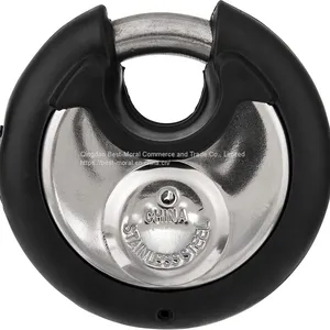 4 Digit Combination Discus Padlock With Colorful Anti-collision Ring thumbnail-2