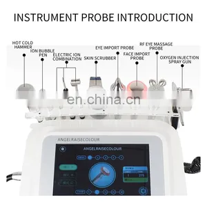 10 IN 1 Comprehensive Facial Massager Beauty Instrument Ion Bubble Cleansing Oxygen Hydration Rejuvenation Skin Care Machine thumbnail-2
