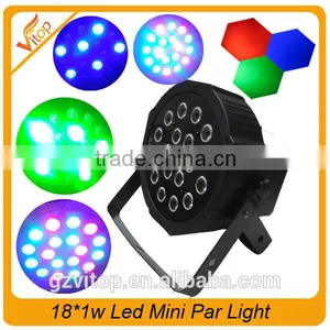 Cheap Mini LED Par Light RGB 3in1 18x1w LED Flat Light / Mini Led Par Light thumbnail-1