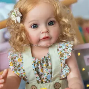 Wholesale Cute Baby Doll Girl Live Doll Realistic Silicone Reborn Baby Toys Reborn Dolls thumbnail-1