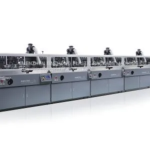SZD-102-B Automatic 5 Colors Plastic Glass Perfume Water Cups Silk Screen Printing Machine on Bottles and Bottle Screen Printer thumbnail-1