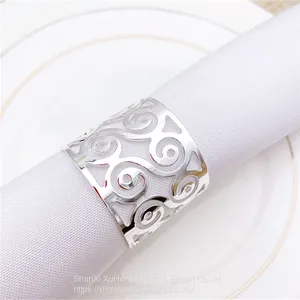 Manufacturer Wholesale Stock Hotel Banquet Event Stainless Steel Metal Napkin Rings thumbnail-4