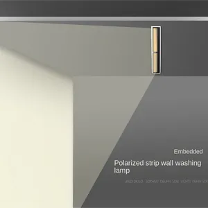 Polarized Wall Washing Spotlights, Long Strip Lights, Embedded Line Lights, Grille Without Main Lights, LED Line Lights thumbnail-1
