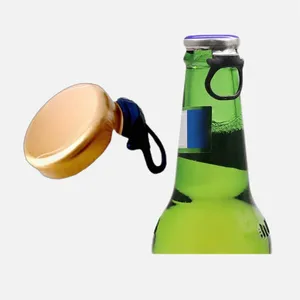 Plastic Beer Bottle Caps Pull Ring Crown Cap Colorful Bottle Lid thumbnail-4