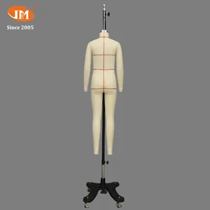 Garment Factory Special - Junmei Girls Size 130 Dress Form Headless Draping Mannequin, Red Lines, Detachable Arms thumbnail-5